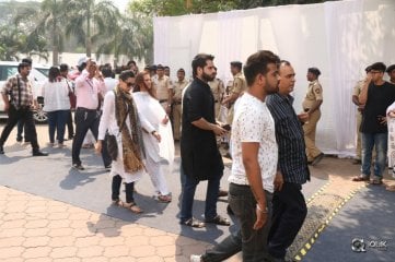 Celebs Condolence To Sridevi At Mumbai